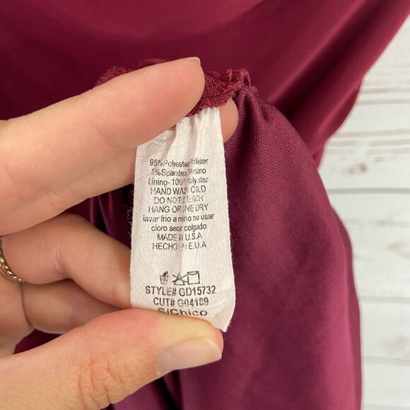 Windsor S Maroon One Shoulder Thin Spaghetti Strap Ruched Side Mini Dress - Picture 10 of 11